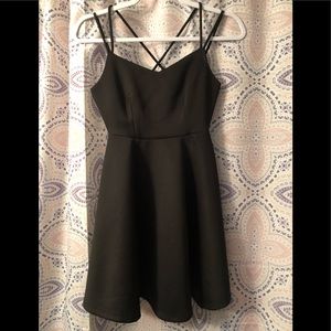 Black Short Skater Dress